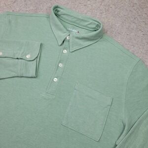 UNTUCKit Men's Long Sleeve Polo Shirt - Sage Green